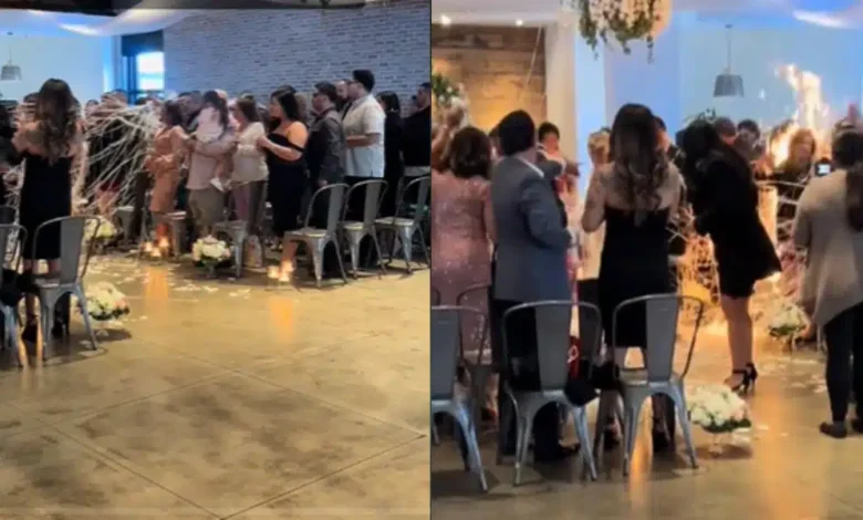 La robe d’une mariée prend feu durant la cérémonie de mariage